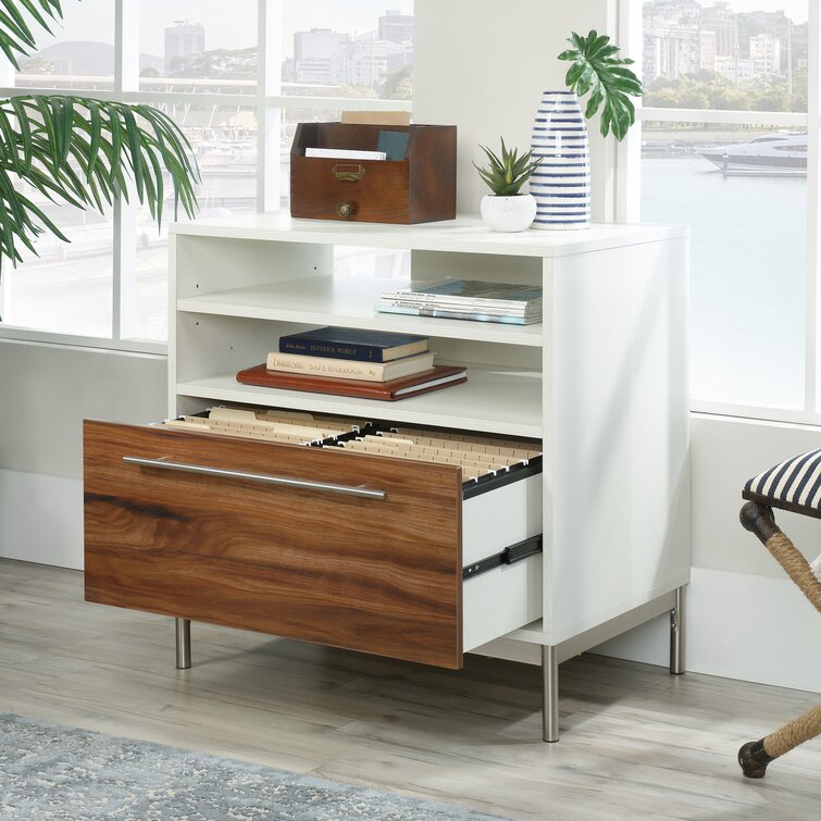 One drawer lateral file outlet cabinet